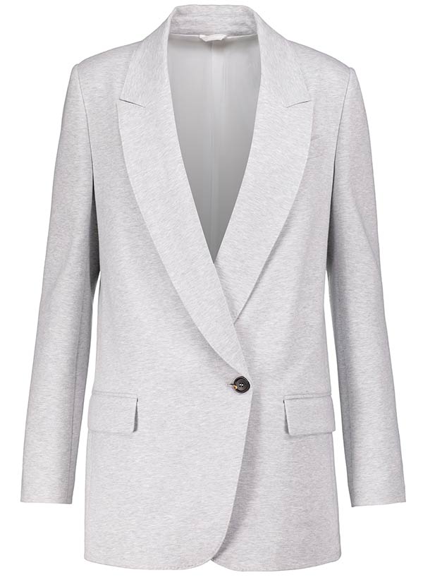 Single-breasted cotton jersey blazer, Brunello Cucinelli